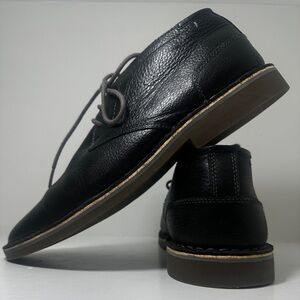 Kenneth Cole Reaction Men's Black Leather Desert Wind Chukka Boots Size 10.5